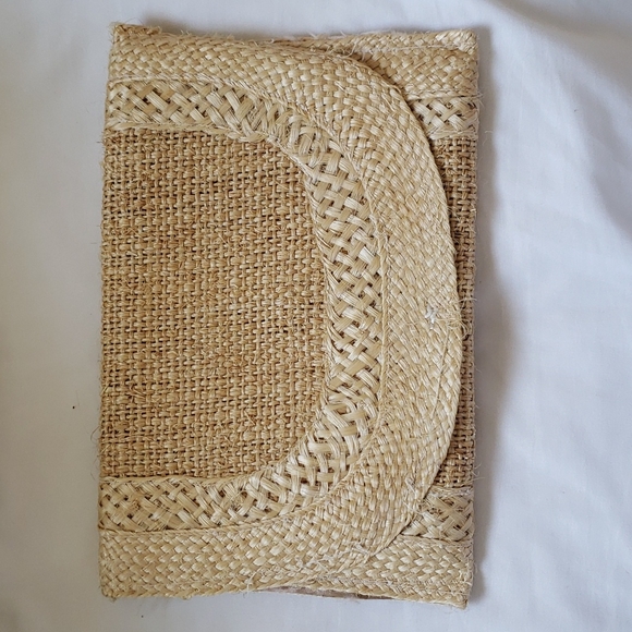 Handbags - Vintage Straw Clutch from Nassau